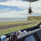 Stellplatz auf den Klippen in Wales